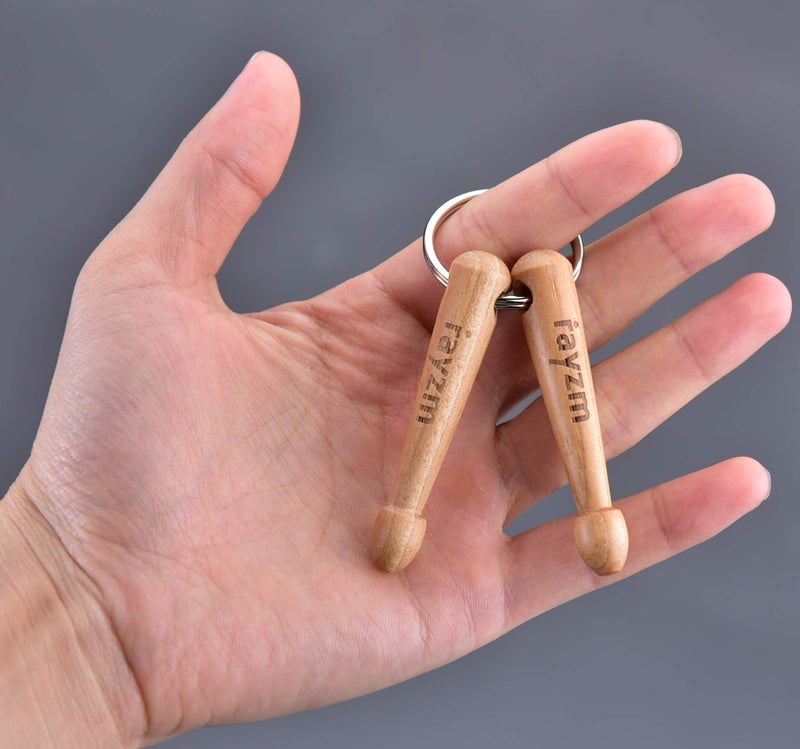 Rayzm Standard Drum Key, Continuous Motion Speed Key and Drumstick Keychain, Novelty Gift for Drummers (Pack of 3) - Image 4